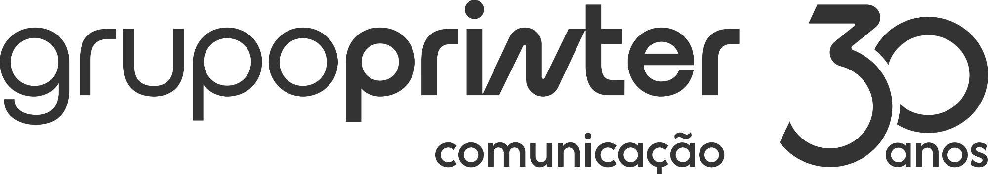 Logo cinza escuro · fundo branco