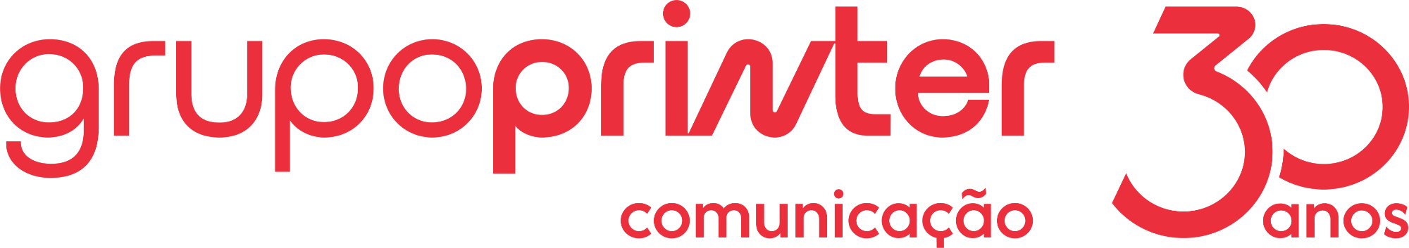 Logo vermelho · fundo branco